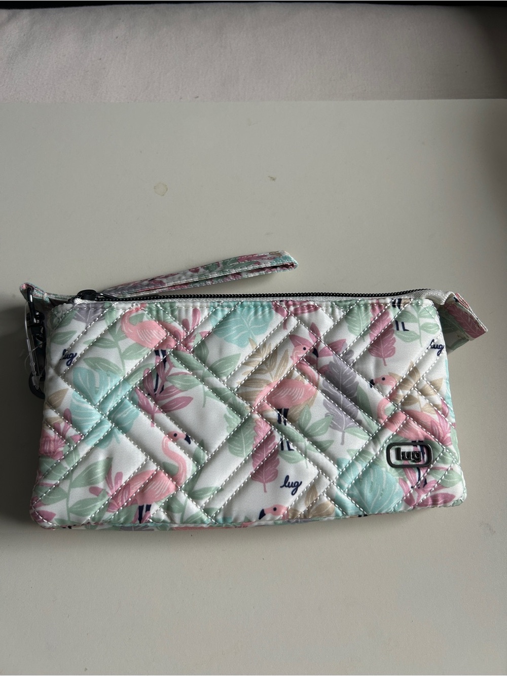 LUG FROLIC RFID WRISTLET FLAMINGO FOLIAGE NWT